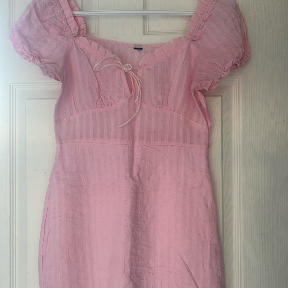 Small shein pink babydoll dress